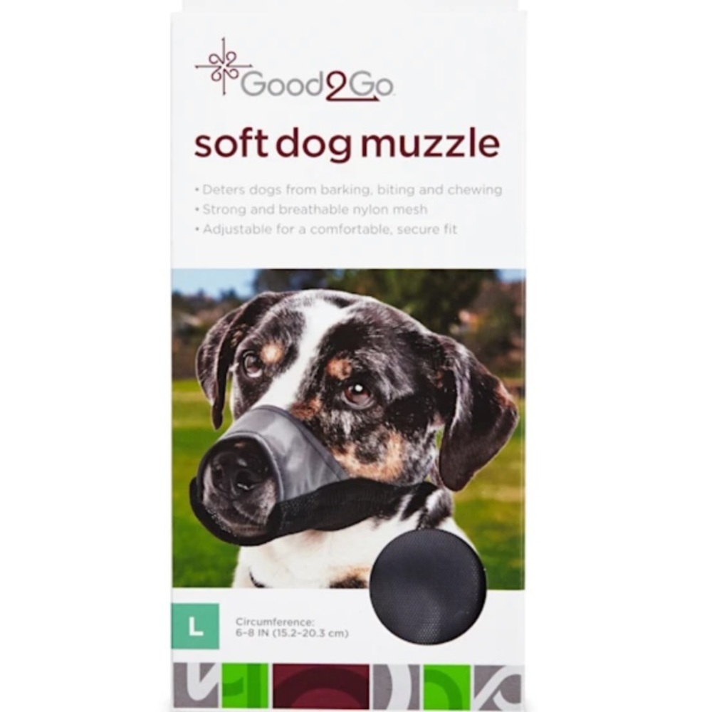 NWT Good2Go Black & Grey Soft Mesh Dog Mussel for Small Dog Pets
